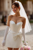 Sukienka Sweetheart Ivory Bodycon Mini Biała (bez rękawiczek)