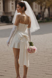 Sukienka Sweetheart Ivory Bodycon Mini Biała (bez rękawiczek)
