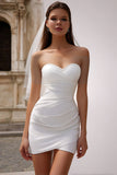 Sweetheart Bodycon mini Biała sukienka