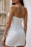 Sweetheart Bodycon mini Biała sukienka