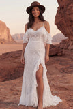 Koronkowa suknia z falbanami w stylu Cold Shoulder Lace syrena